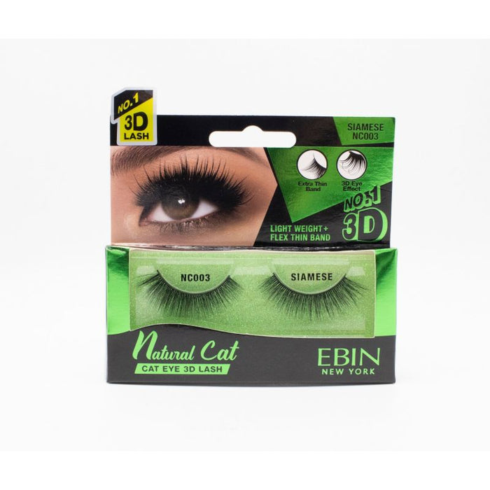 EBIN 3D Eyelash Natural Cat - 12 Kinds - Palms Fashion Inc.
