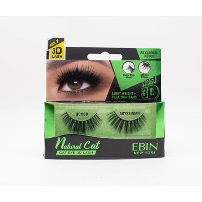 EBIN 3D Eyelash Natural Cat - 12 Kinds - Palms Fashion Inc.