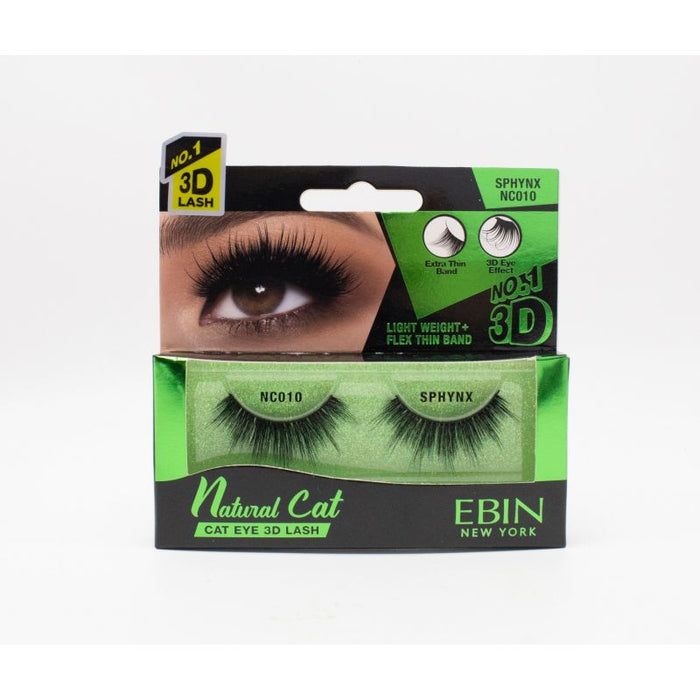EBIN 3D Eyelash Natural Cat - 12 Kinds - Palms Fashion Inc.