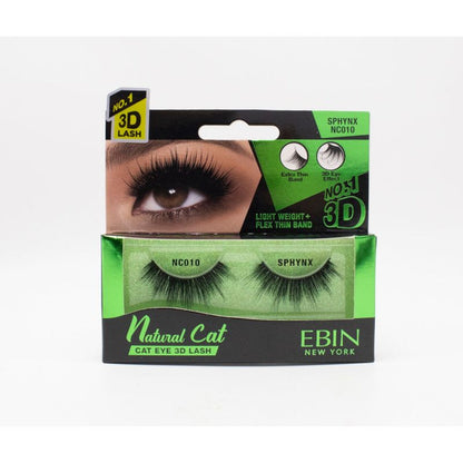EBIN 3D Eyelash Natural Cat - 12 Kinds - Palms Fashion Inc.