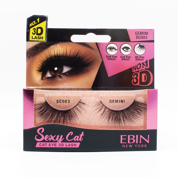 EBIN 3D Eyelash SEXY CAT - 12 Kinds - Palms Fashion Inc.