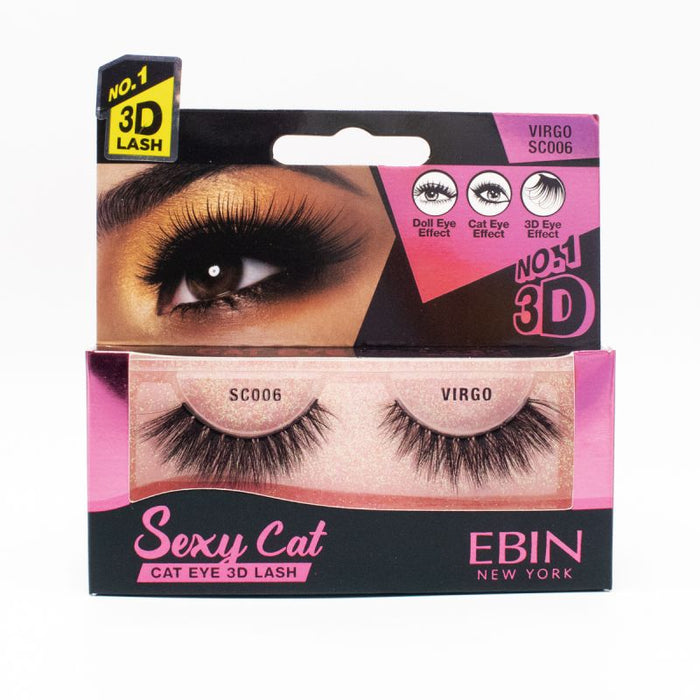 EBIN 3D Eyelash SEXY CAT - 12 Kinds - Palms Fashion Inc.