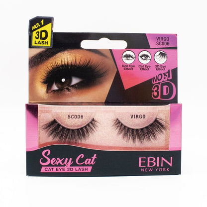 EBIN 3D Eyelash SEXY CAT - 12 Kinds - Palms Fashion Inc.