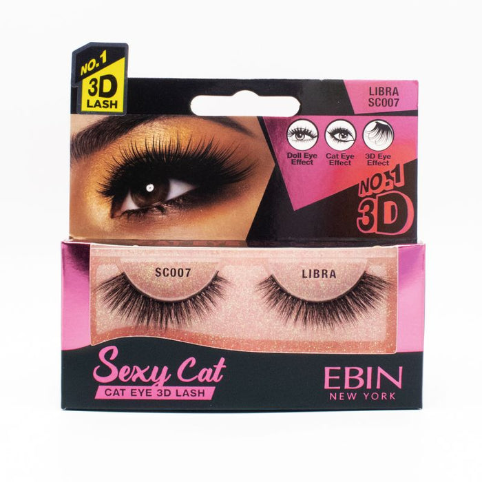 EBIN 3D Eyelash SEXY CAT - 12 Kinds - Palms Fashion Inc.