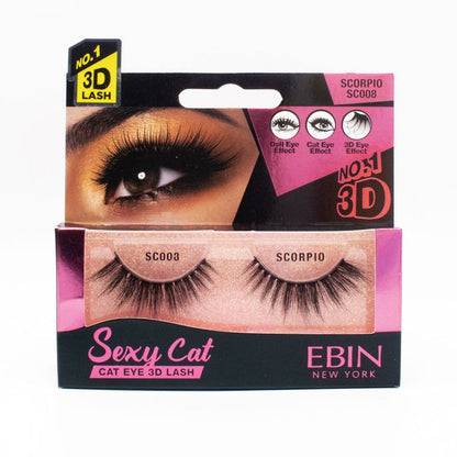 EBIN 3D Eyelash SEXY CAT - 12 Kinds - Palms Fashion Inc.