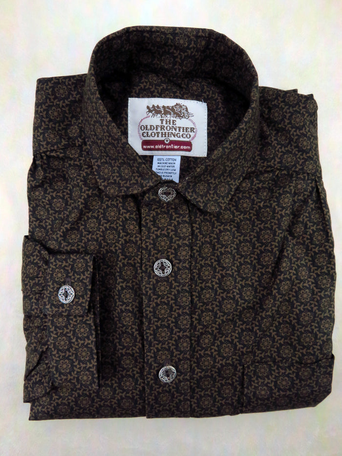 Espresso Vine Wallpaper Victorian Shirt