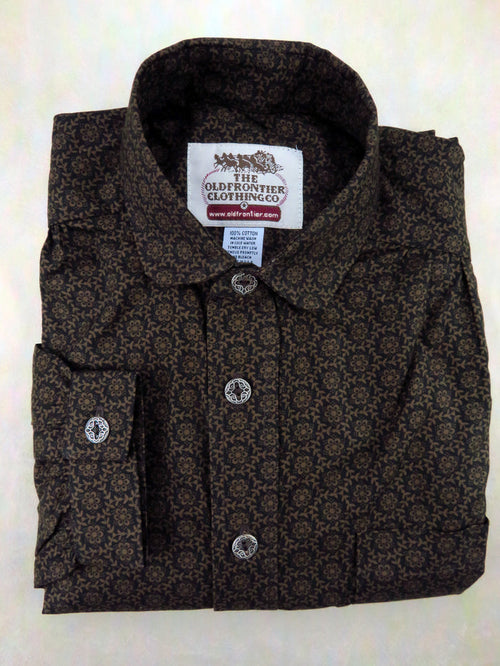 Espresso Vine Wallpaper Victorian Shirt