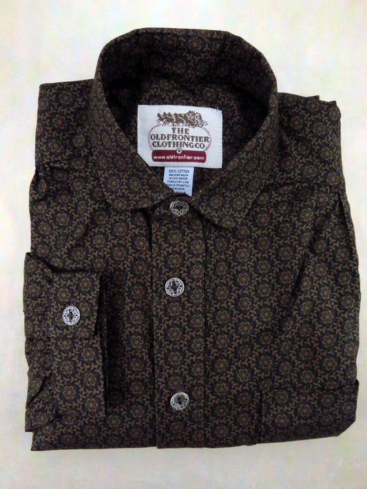 Espresso Vine Wallpaper Victorian Shirt