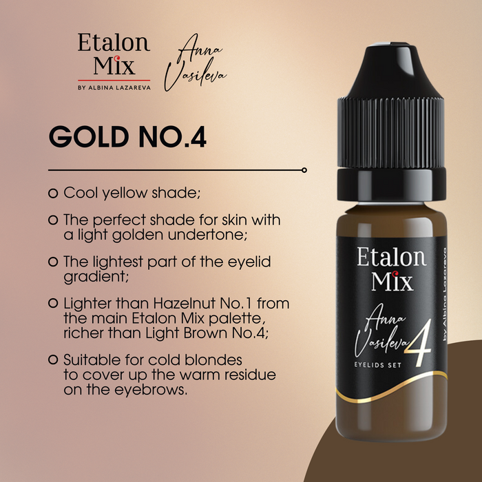 Etalon Mix Gold №4 by Anna Vasileva 10ml Supreme Permanent