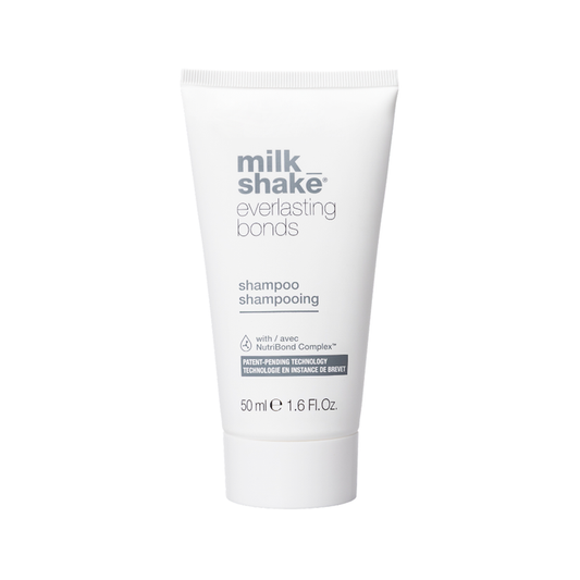 milk_shake everlasting bonds shampoo mini tube on a white background