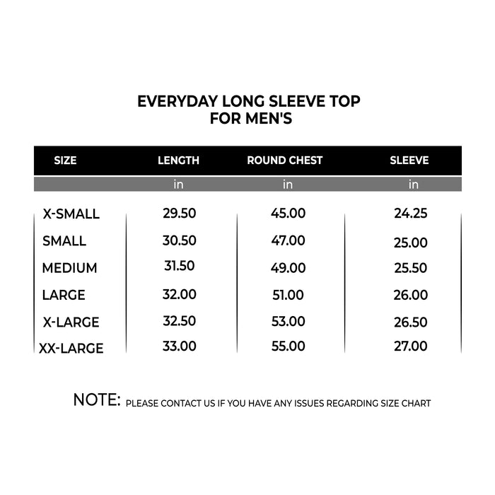 Everyday Long Sleeve Top For Men's - IRONGEAR Fitness