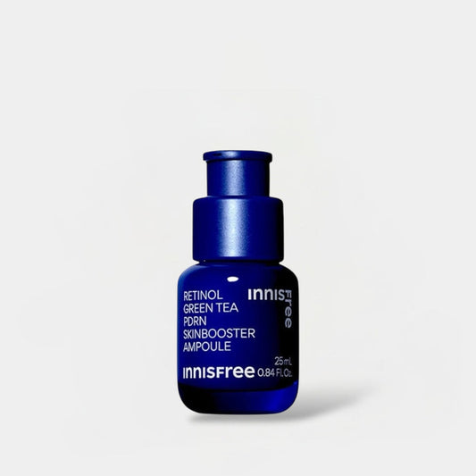 Innisfree Retinol Green Tea PDRN Skin Booster Ampoule 25ml إنيسفري ريتينول جرين تي بي دي آر إن سكين بوستر أمبول - Princess Cosmetics Qatar