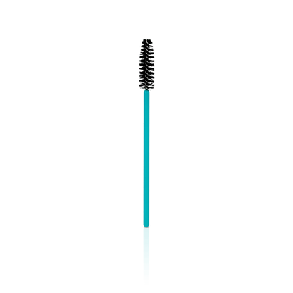 Eyelash Brush Wands from Paris Lash Academy: Blue and Black Spoolie (front view)