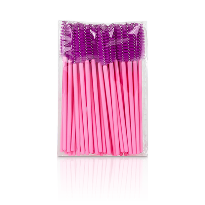 Eyelash Brush Wands from Paris Lash Academy: Pink Spoolie (front view of pack)
