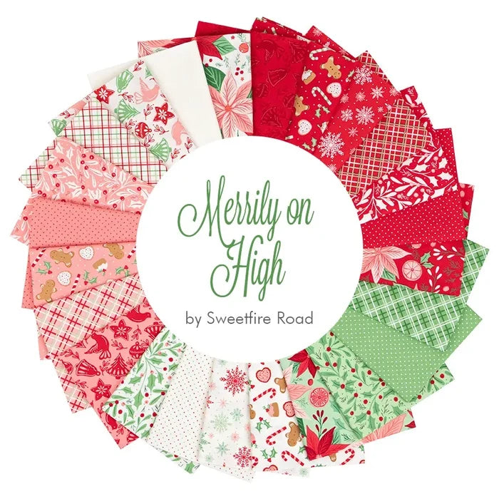 F3161 - Merrily on High - Christmas Snowflake - Snow