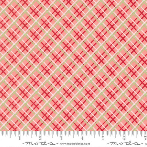 F3163 - Merrily on High - Christmas Plaids - Blush