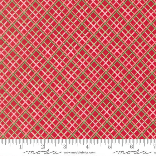 F3164 - Merrily on High - Christmas Plaids - Christmas Red