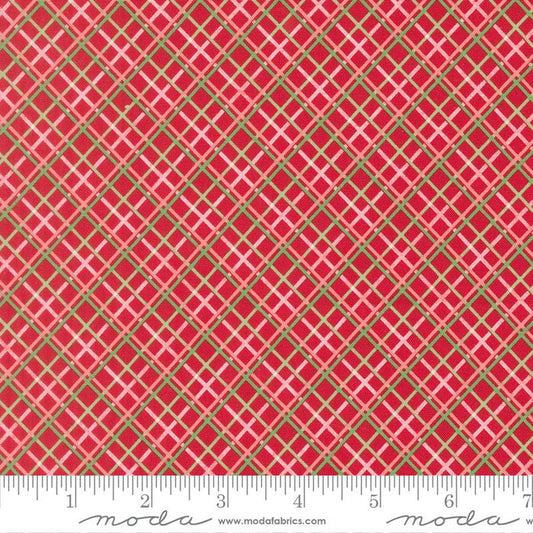 F3164 - Merrily on High - Christmas Plaids - Christmas Red
