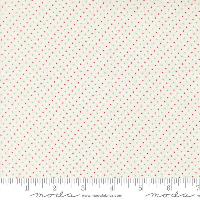 F3165 - Merrily on High - Festive Dots - Snow