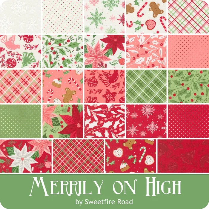 F3166 - Merrily on High - Festive Dots - Blush