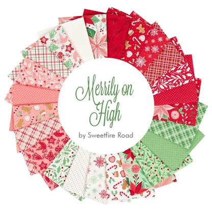 F3166 - Merrily on High - Festive Dots - Blush