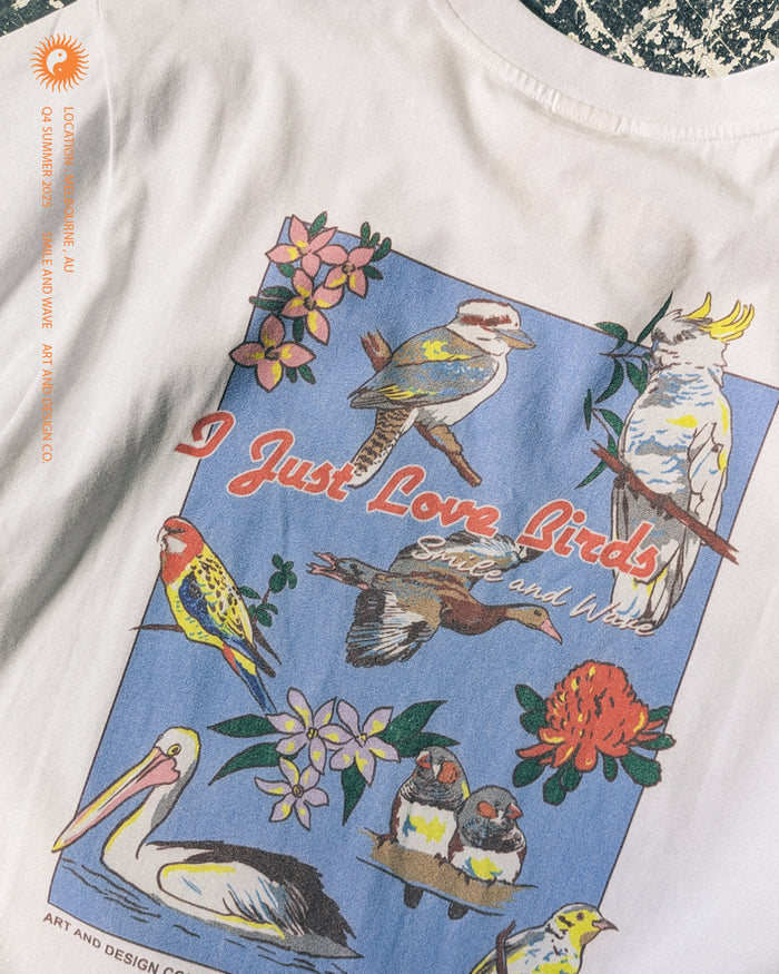 Feathers T-Shirt - White