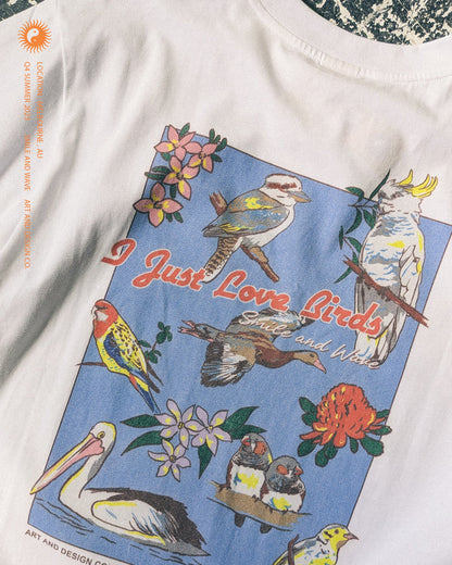 Feathers T-Shirt - White