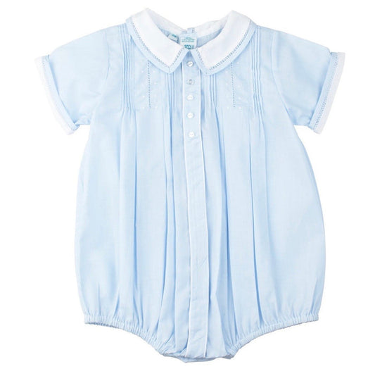 Feltman Blue Button Front Creeper