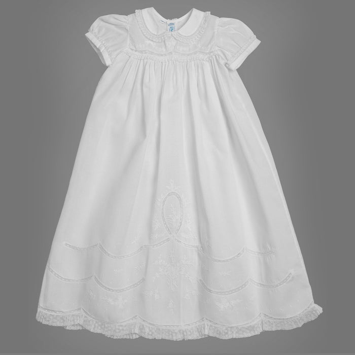 Feltman Scalloped Lace Baptism Gown