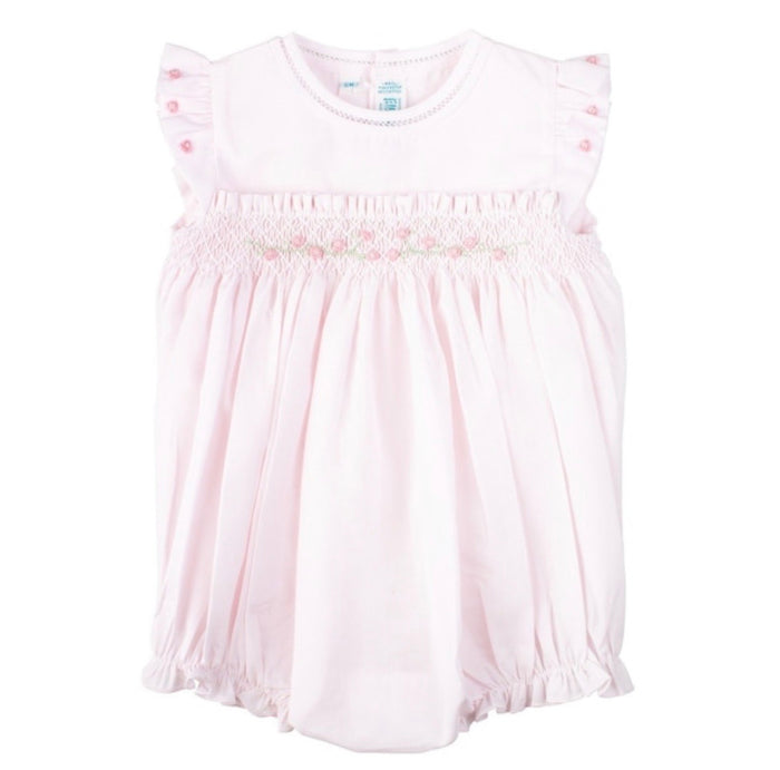 Feltman Smocked Fly Sleeve Bubble-Pink