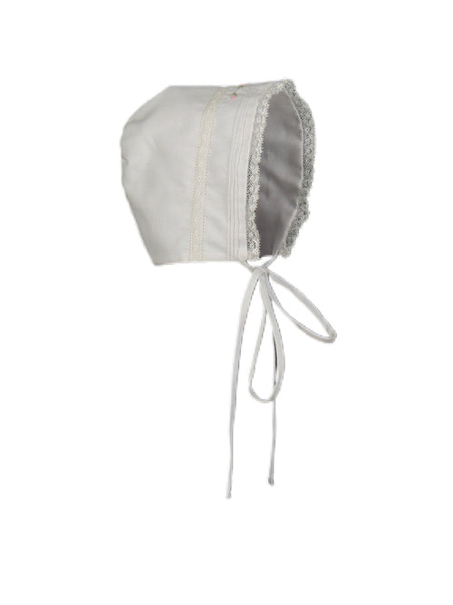 Feltman White Bullion/Lace Bonnet