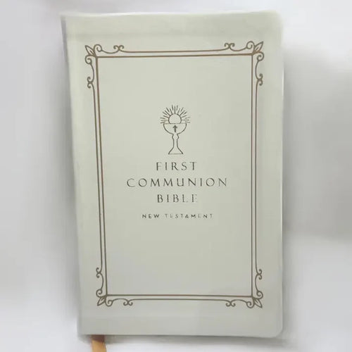 First Communion Bible w/ Gold Accents