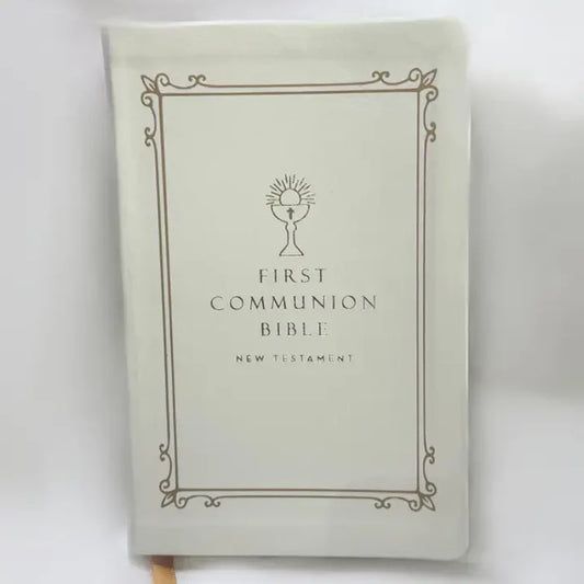 First Communion Bible w/ Gold Accents