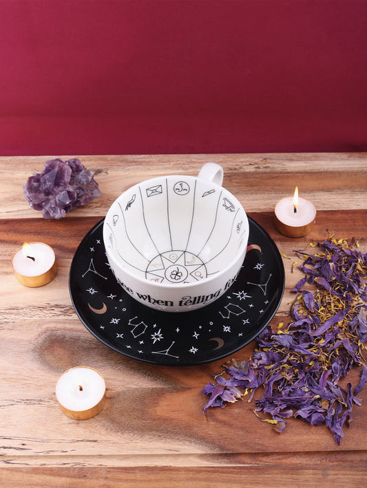 Fortune Telling Ceramic Teacup | One Colour-Image 1