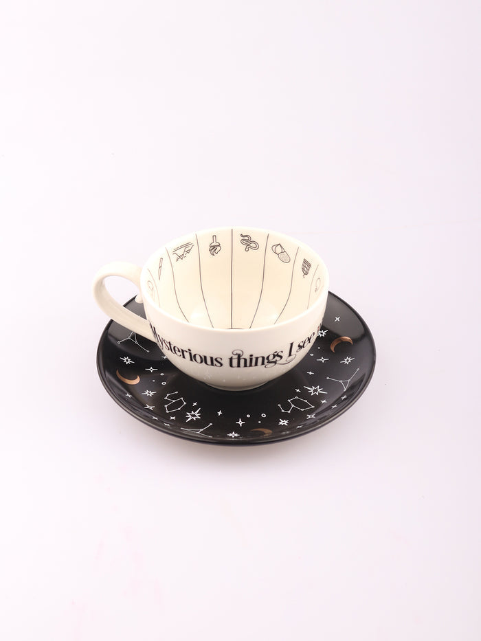 Fortune Telling Ceramic Teacup | One Colour-Image 3