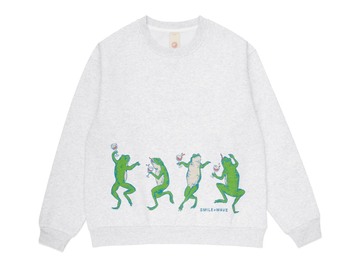 Froggy Shiraz Crewneck Jumper - Ash Grey