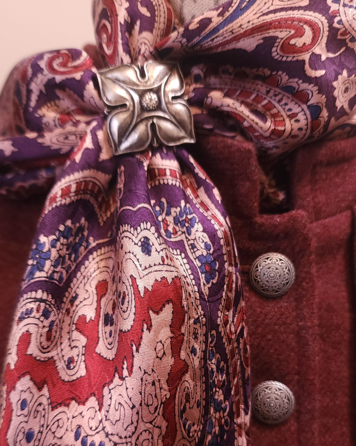 Frontier "Pinkerton Rose" Scarf Slide – Neo-Victorian Western Accessory | Frontier by Lawrence Scott