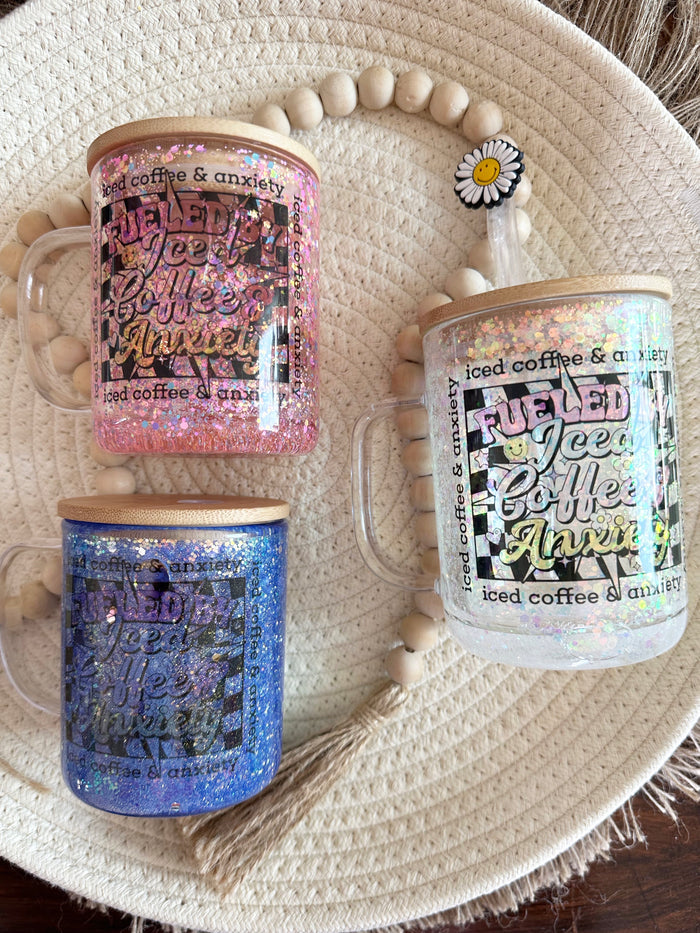 Fueled by Iced Coffee Snow Globe Mugs