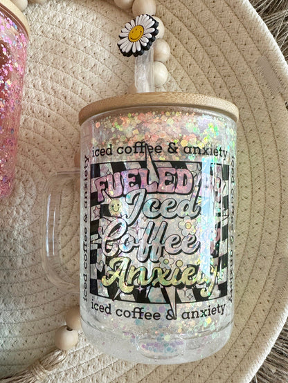 Fueled by Iced Coffee Snow Globe Mugs
