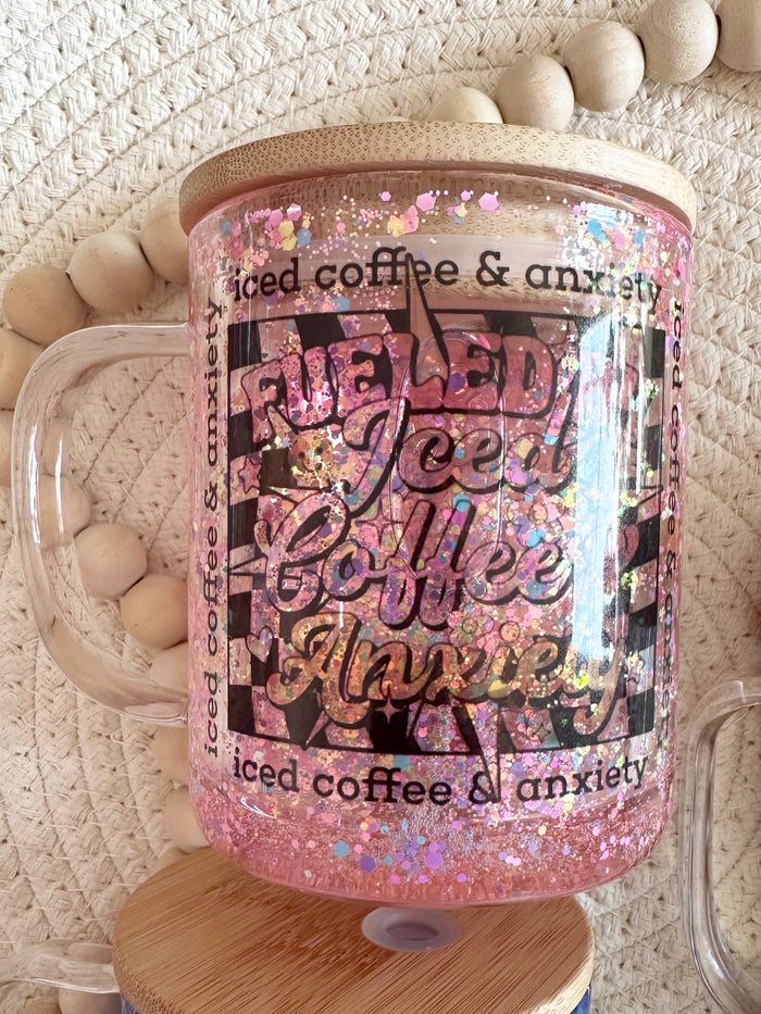 Fueled by Iced Coffee Snow Globe Mugs