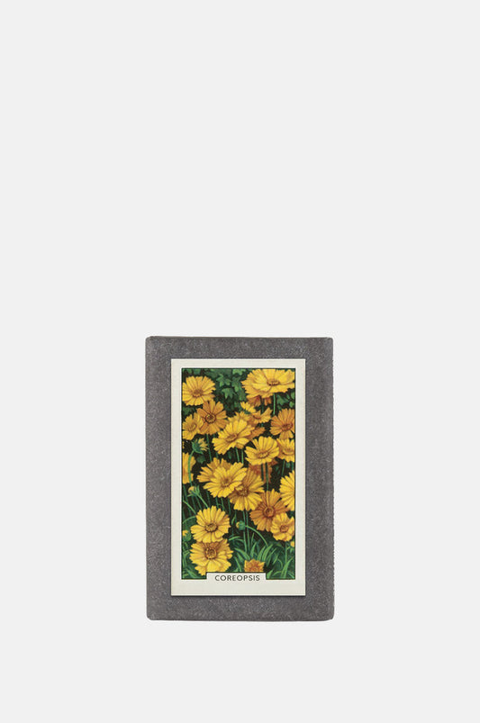 Sting in the Tail Garden Flowers Label Soap Coreopsis.