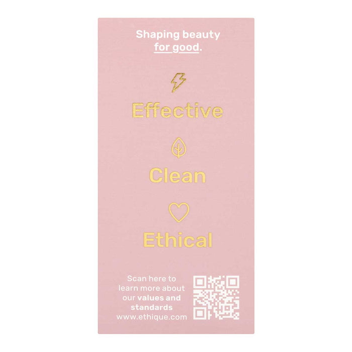 Right side of Ethique Gentle Solid Conditioner Fragrance-Free 60g box, showing product highlights.