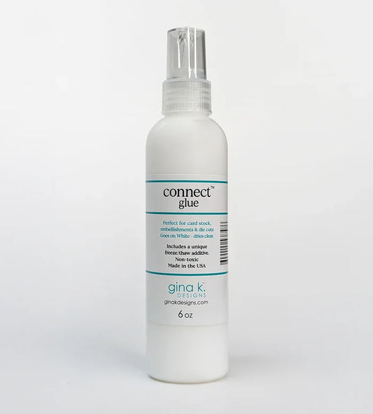 Gina K. Designs - Adhesive - Connect Glue - Jumbo Bottle. Pen style applicator. Available at Embellish Away located in Bowmanville Ontario Canada.