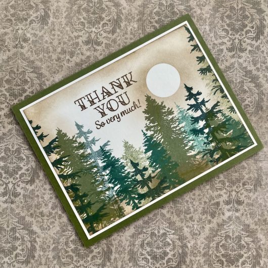Big Thanks is a stamp set by Debrah Warner. This set is made of premium clear photopolymer and measures 6" X 8". Made in the USA. FEATURES thanks, greetings. Available at Embellish Away located in Bowmanville Ontario Canada. Example by brand ambassador.