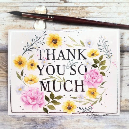 Gina K. Designs - Stamp - I Just Wanted to Say Thank You. I Just Wanted to Say Thank You is a stamp set by Hannah Drapinski. This set is made of premium clear photopolymer and measures 6" X 8". Made in the USA. Available at Embellish Away located in Bowmanville Ontario Canada. Example by brand ambassador.