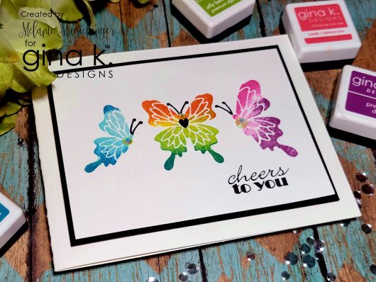 Gina K. Designs - Stamp & Die Set - Bold Flowers. Bold Flowers is the newest collection of big blooms from Melanie Muenchinger, perfect for all your inky techniques! Available at Embellish Away located in Bowmanville Ontario Canada. Example by brand ambassador.