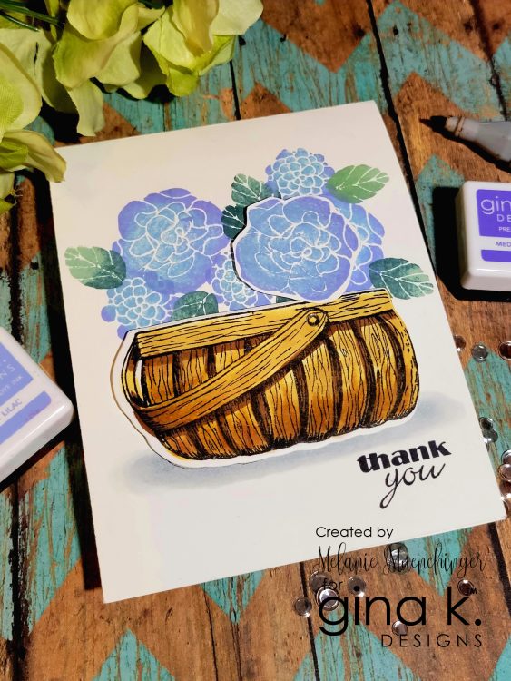 Gina K. Designs - Stamp & Die Set - Bold Flowers. Bold Flowers is the newest collection of big blooms from Melanie Muenchinger, perfect for all your inky techniques! Available at Embellish Away located in Bowmanville Ontario Canada. Example by brand ambassador.