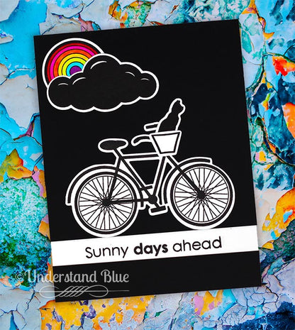 Gina K. Designs - Stamp & Die Set - Sunny Days 2. Sunny Days 2 is a Stamp & Die Set by Melanie Munchinger. This set is made of premium clear photopolymer and measures 6" X 8". Made in the USA. Available at Embellish Away located in Bowmanville Ontario Canada. Example by brand ambassador.