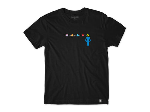 Girl - OG Pac Man Maze T-Shirt - Black