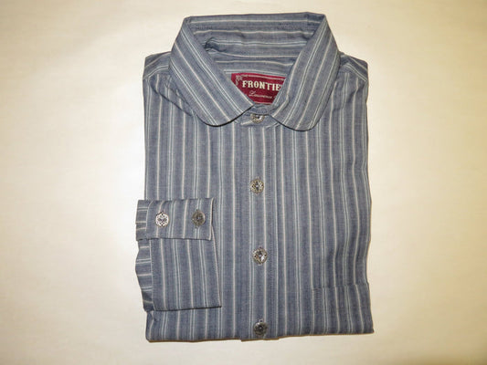 Grey Alternating Stripe Men's Dakota Shirt